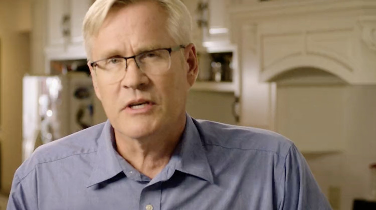 Southern Indiana egg farmer John Rust is suing to get on the ballot for the Republican primary for U.S. Senate.  - Screenshot of Rust campaign ad