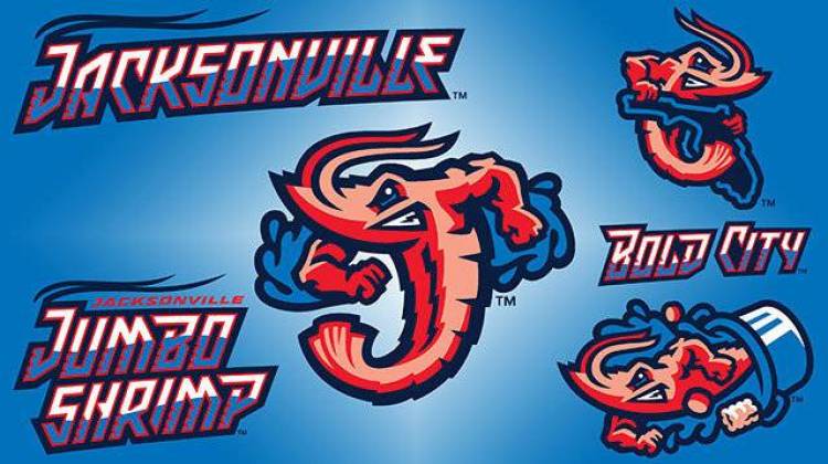 The Jacksonville Jumbo Shrimp unveiled their new team name and logo Wednesday, retiring their previous name, the Suns. - Jacksonville Jumbo Shrimp
