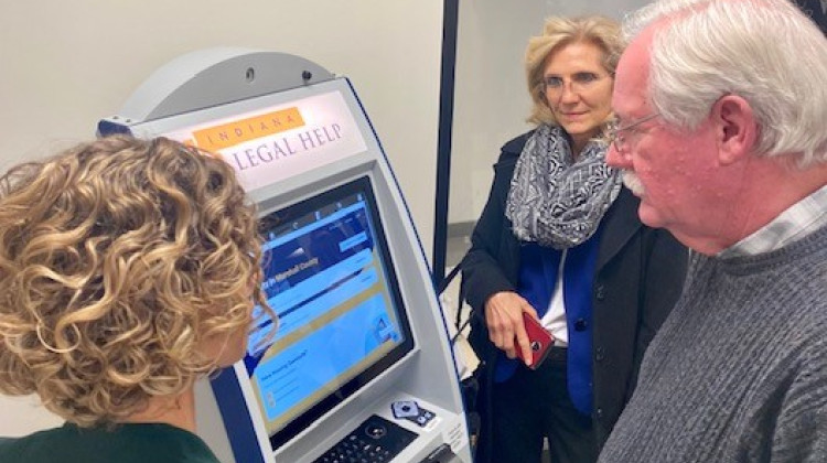 New kiosks are now in place statewide to help Hoosiers facing eviction with legal resources and services. - Courtesy of the Indiana Bar Foundation