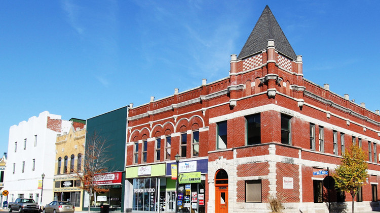 The corner of Walnut and Main streets in downtown Kokomo. - Cameronloyd3/Wikimedia Commons