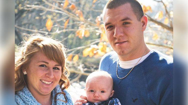 Deputy Carl Koontz, right, with his wife Cassie Koontz and their son Noah Allendale. - provided photo