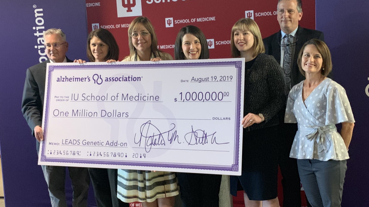 The Alzheimer's Association of Greater Indiana donates funding for the study lead by Indiana University School of Medicine researchers. - Jill Sheridan/IPB News