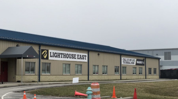 Indianapolis Lighthouse East, a far east side charter school that includes grades 7-12, will close in June, its board decided. - Shaina Cavazos/Chalkbeat