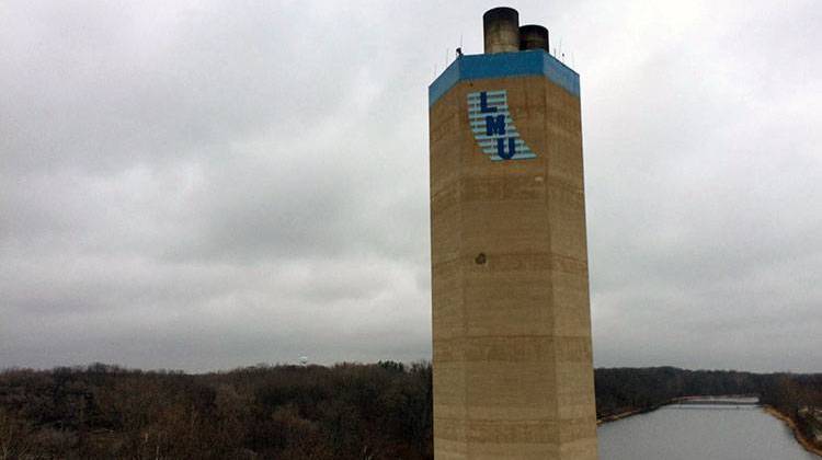 The Logansport utility plant along the Wabash River. - Sarah Fentem/WBAA