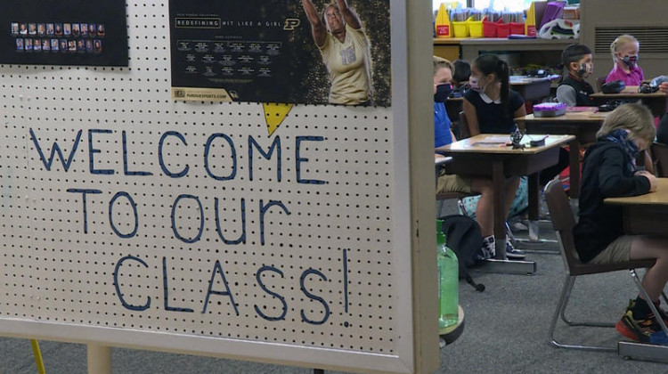 The Indiana Department of Health's COVID-19 dashboard shows schools reported more than 300 new student cases as the new academic year begins. - Jeanie Lindsay/IPB News