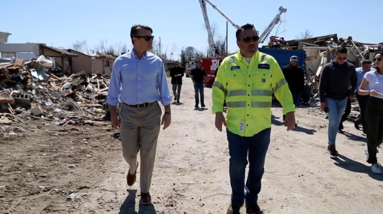 Indiana officials tour tornado destruction in Sullivan, promise aid