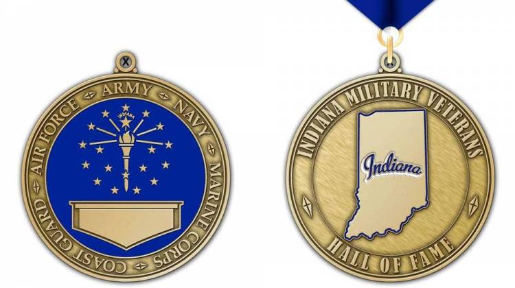 Inductees will receive the Hall of Fame Medallion of Honor. - Courtesy of the Indiana Military Veterans Hall of Fame