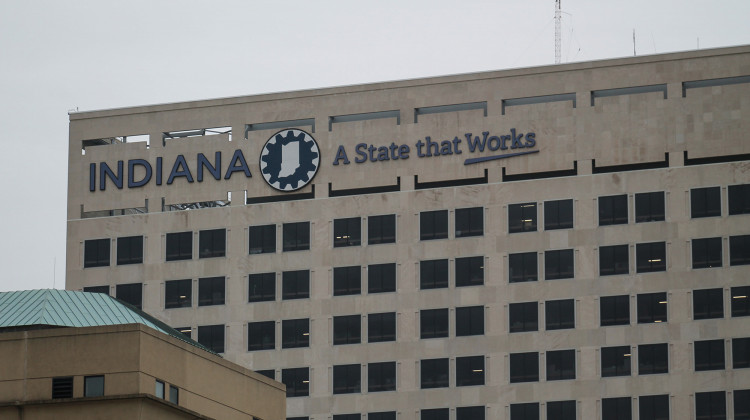 Authorities say a gun accidentally discharged as an officer was cleaning the weapon inside Indiana’s state government complex in downtown Indianapolis, but no one was injured. - (Lauren Chapman/IPB News)