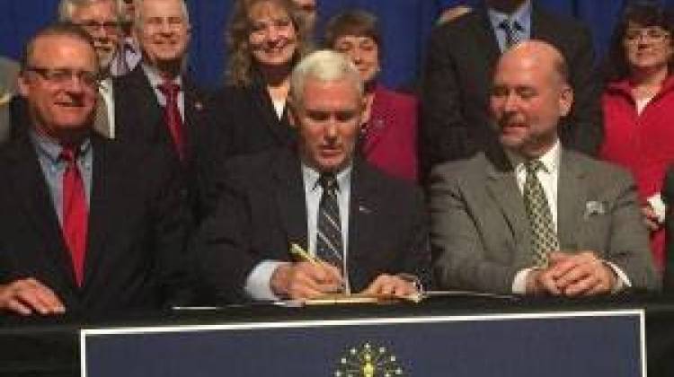 Pence Signs Bills Helping Teachers, Schools In ISTEP Aftermath