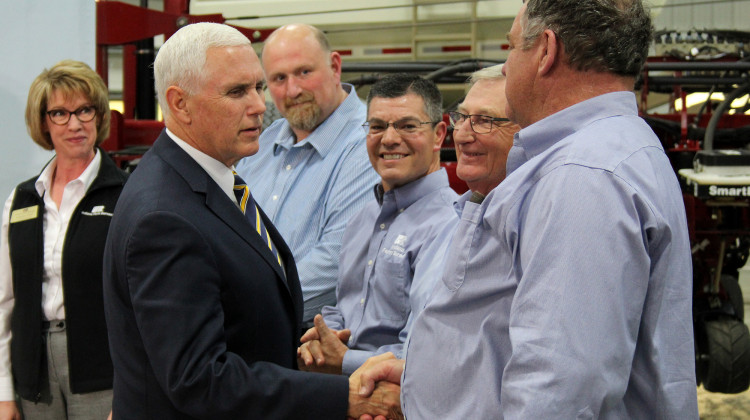 Pence Visits Indiana, Talks Trade With Hoosier Farmers