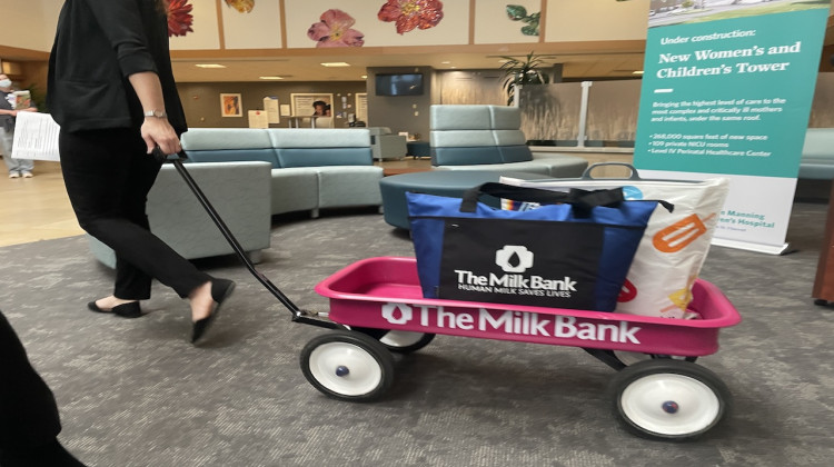 Donated milk is the standard of care for many NICUs, said Dr. Eka Akinola, a neonatologist with Ascension St. Vincent and the medical director for The Milk Bank. She said when a baby is admitted to the NICU, expectations and risks are discussed with parents.  - Courtesy of Ascension St. Vincent