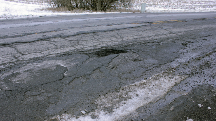 The city is highlighting a project on Mitthoeffer Road on the city's far east side, pictured here. All lanes of the road, from Prospect Street to Washington Street, will be resurfaced. - Courtesy of Indianapolis Department of Public Works