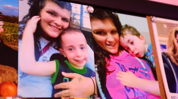 Sheyenne McCall died after taking tranq dope, a mixture of fentanyl and an animal tranquilizer called xylazine. Now her mother is raising her son Jordyn. - Devan Ridgway / WFIU-WTIU