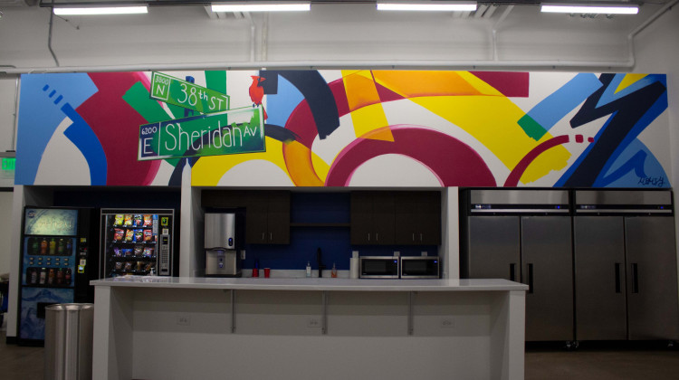Indy artist completes murals at new manufacturing facility on northeast side