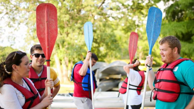 During the first year of Next Indiana Campfires, held during Indianaâ€™s bicentennial, Indiana Humanities coordinated nature outings. - Courtesy Indiana Humanities