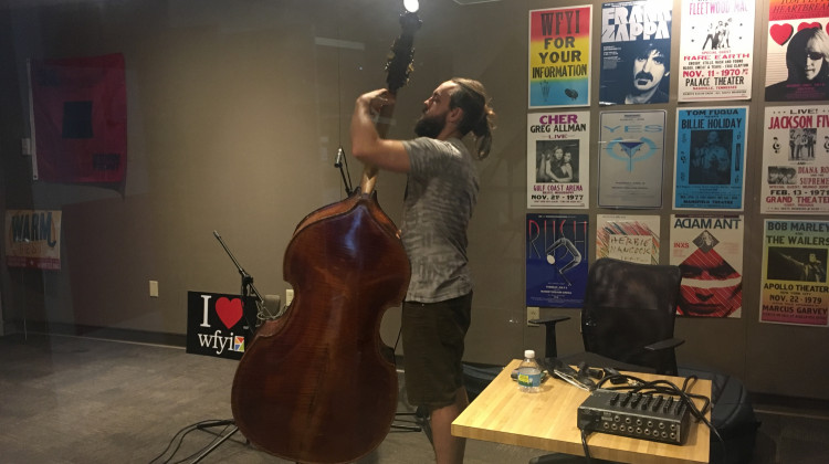 Nick Tucker at WFYI's Studio