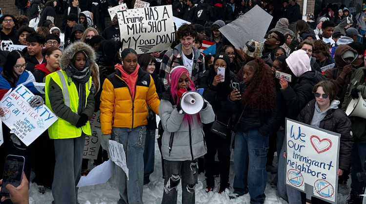 Hundreds of Indiana students walk out of schools to protest ICE