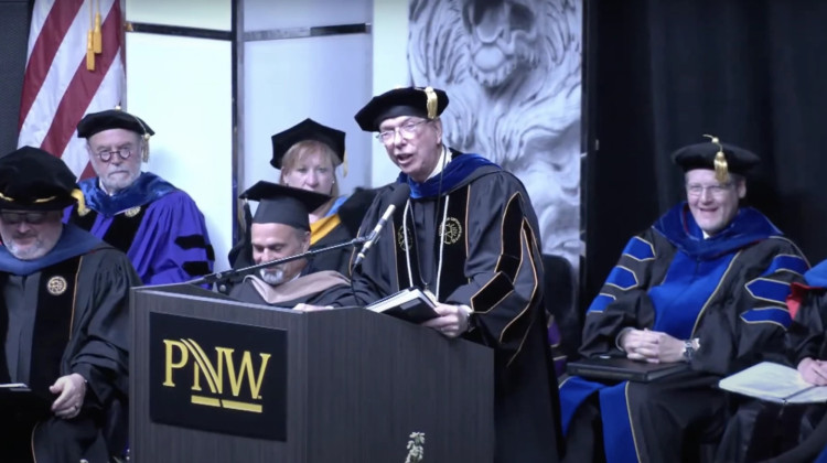 Purdue Northwest faculty have overwhelmingly voted no confidence in chancellor Keons leadership following racist comments during commencement. - Photo taken from YouTube