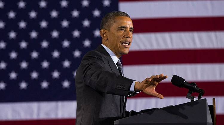 President Barack Obama delivers remarks at the Department of Homeland Security on his FY2016 budget proposal, on Monday, Feb. 2, 2015, in Washington. - AP Photo/Evan Vucci