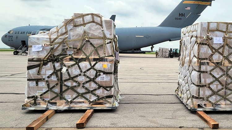 78,000 pounds of infant formula arrives Sunday in Indianapolis