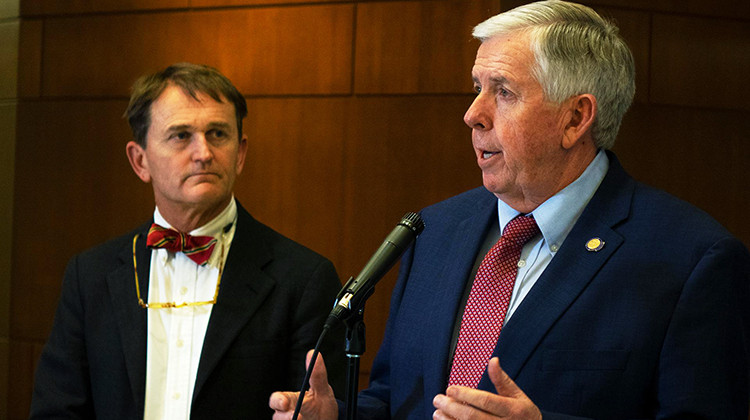 Missouri Governor Mike Parson has resisted growing calls to issue state-wide orders in response to COVID-19. - SEBASTIÁN MARTÍNEZ VALDIVIA / SIDE EFFECTS PUBLIC MEDIA