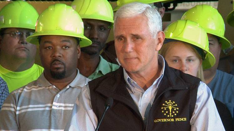Indiana Governor Mike Pence unveiled a road funding proposal Tuesday that would spend $1 billion over the next four years to preserve existing roads and bridges.   - Barbara Brosher