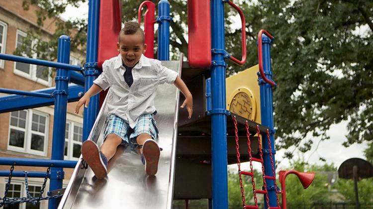 The Indiana Family and Social Services Administration's new Child Care Finder is available at ChildCareFinder.IN.gov - stock photo