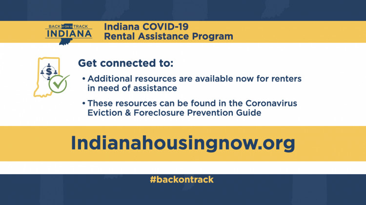 State officials announced the creation of a Rental Assistance Program that will provide $500 a month for four months to people who’ve lost income during the pandemic.  - Courtesy of the Holcomb administration