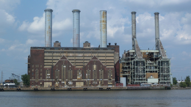 Natural gas peaker plants, like the Kearny Generating Station in New Jersey seen here, only operate at times when energy demand is high.  - Jim Henderson/Wikimedia Commons