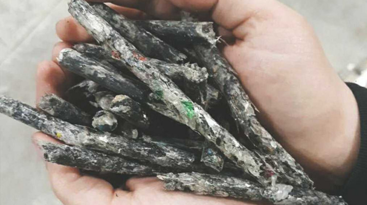 Plastic pellets produced from plastic. - Photo Courtesy of Brightmark