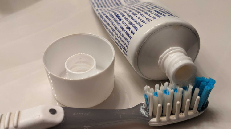 Things like toothpaste tubes are often made up of multiple different kinds of plastics and some additives. Chemical recyclers aim to recycle these plastics that often aren't recyclable otherwise. - Lauren Chapman/IPB News
