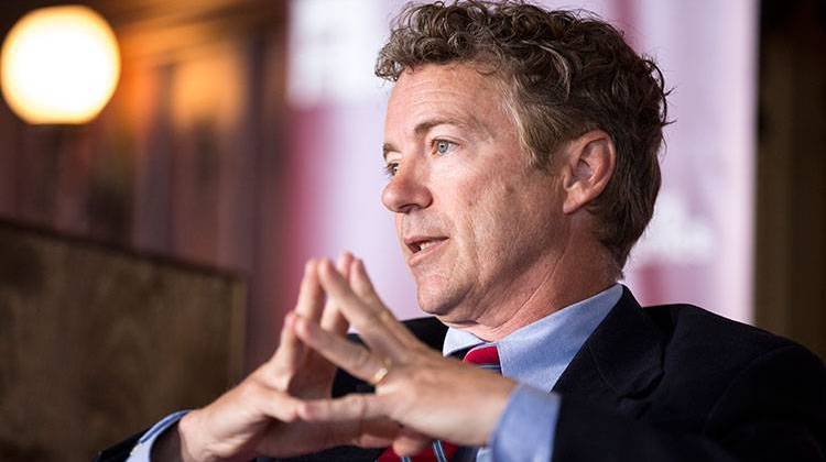 Sen. Rand Paul, R-Ky., speaks during an event at the University of Chicago's Ida Noyes Hall in Chicago on Tuesday, April 22, 2014. - AP Photo/Andrew A. Nelles