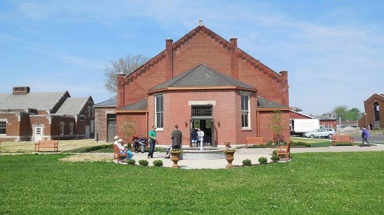 The old Central State rec hall has been renovated into an event space.