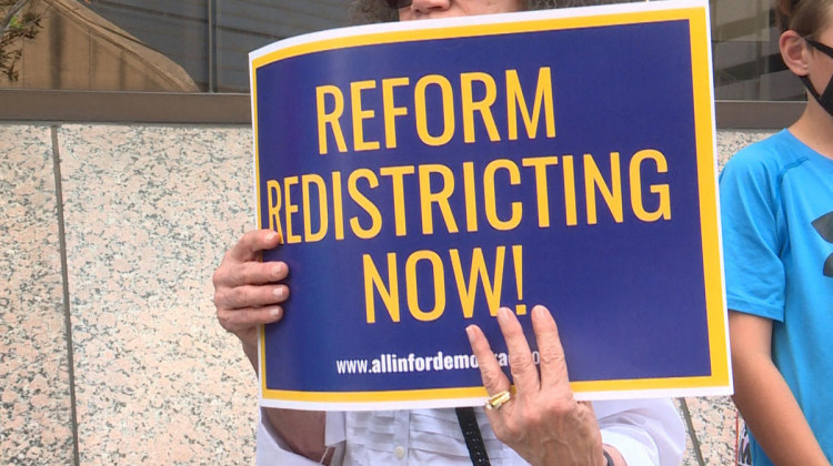 All IN For Democracy, a coalition of Indiana redistricting reform advocates, is holding a legislative district map drawing contest. - Lauren Chapman/IPB News