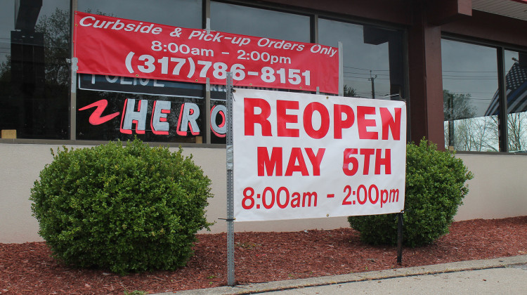 Restaurants across the state were able to reopen in the second week of May during Gov. Eric Holcomb's "Back On Track" plan's Stage 2. - Lauren Chapman/IPB News