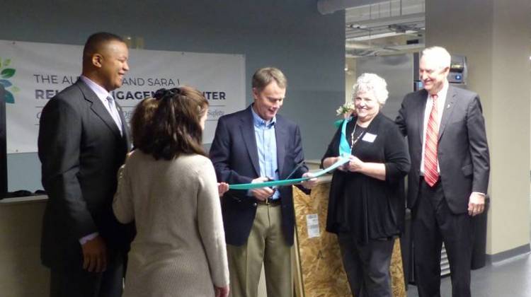 Reuben Engagement Center ribbon cutting - Leigh DeNoon