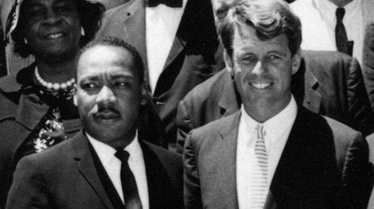 Robert F. Kennedy and Martin Luther King, Jr., together in Washington, D.C.on June 22, 1963. - National Parks Service/Courtesy John F. Kennedy Presidential Library and Museum, Boston