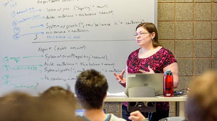 Rose-Hulman alumna Amanda Stouder teaches classes at her alma mater as a professor of practice. - Provided by Rose-Hulman Institute of Technology