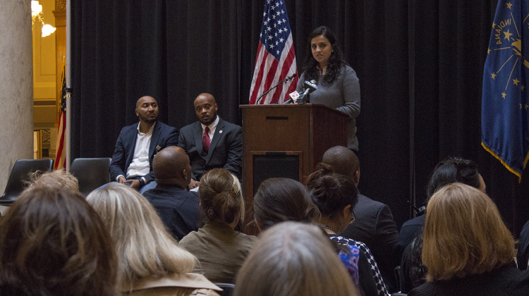 Rima Shahid, executive director of the Muslim Alliance of Indiana, says the Muslim community has reported instances of bullying, intimidation and physical assaults since the presidential election. - Drew Daudelin