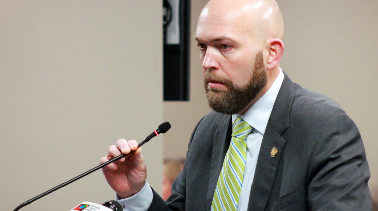 Rep. Robb Greene (R-Shelbyville) said his legislation seeks to curb the "most deceptive, egregious business practice" that third-party food delivery services engage in. - Brandon Smith/IPB News