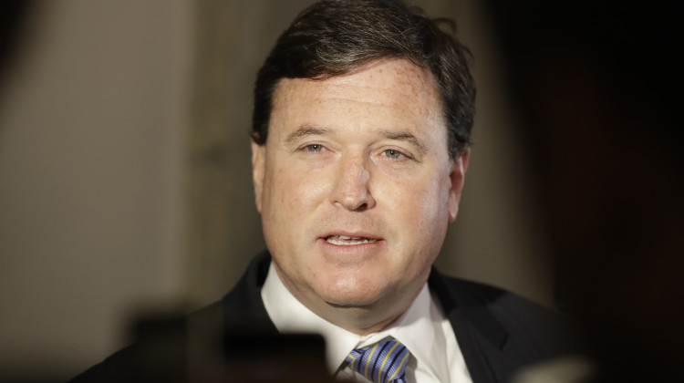 Indiana Attorney General Todd Rokita was sent a "cease and desist" letter last week asking him to stop making what an attorney for Indiana abortion provider Dr. Caitlin Bernard describes as defamatory statements. Rokita's office responded that "no false or misleading statements have been made." - Darron Cummings / AP