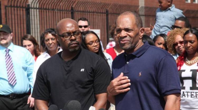 Roosevelt Glenn, left, and Darryl Pinkins collectively served more than 40 years for a crime they didn't commit. - Courtesy Loreen Glenn