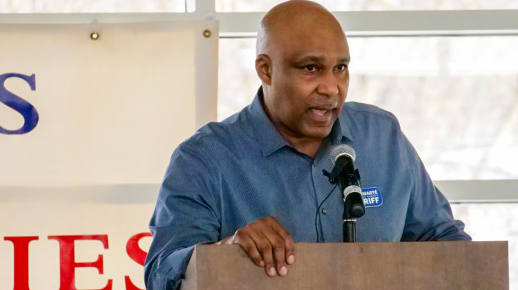 Monroe County Sheriff Ruben Marté's office has a policy that the Indiana Attorney General alleged violates the state's ban on sanctuary cities. - Marita Wehlus / WFIU/WTIU News