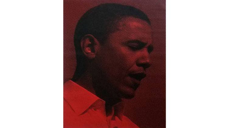 Russell Young, Obama, 2008, screenprint. - Courtesy Russell Young