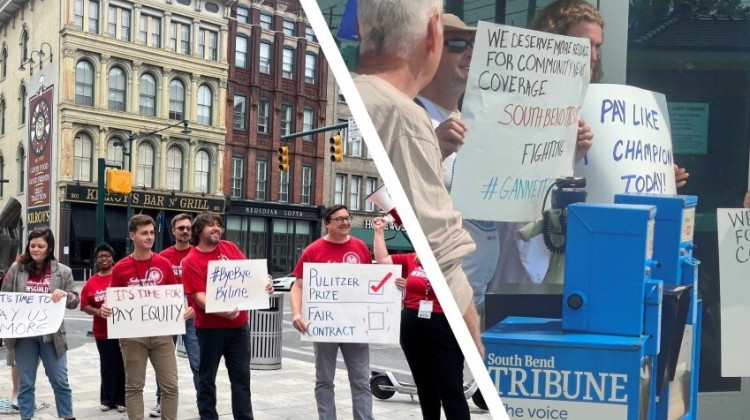 Gannett declined an interview request and ignored a request to explain why. In a written statement, a spokesperson said the company “strives to provide competitive wages, benefits, and meaningful opportunities for all our valued employees."  - Violet Comber-Wilen and Adam Yahya Rayes/IPB News