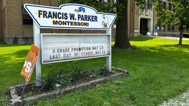 Francis Parker School 56 on city's northeast side was considered to be demolished by the district due to poor facility conditions. Now some charter school operators are interested in the building. - Eric Weddle / WFYI