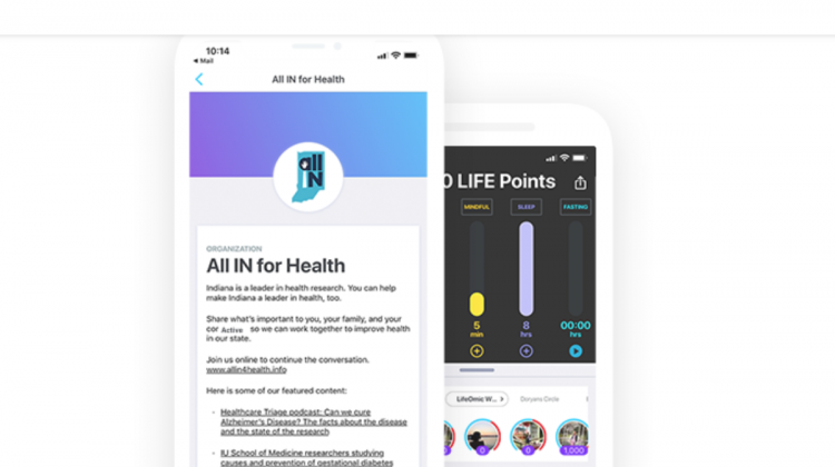 App Lets Hoosiers Track Healthy Habits, Participate In Research - Courtesy of All IN for Health