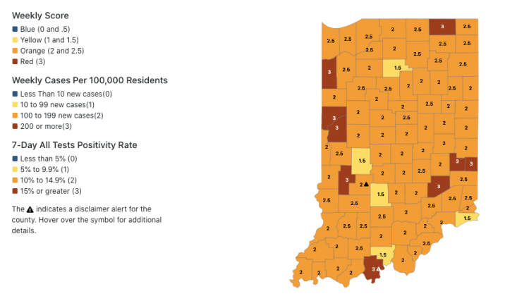 Holcomb Reimposes Limited COVID-19 Restrictions In Counties With Worsening Spread