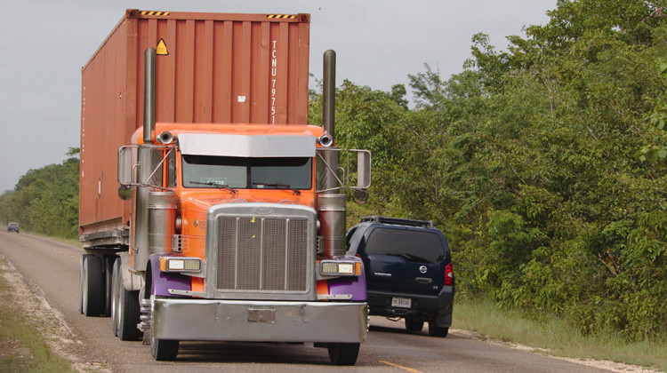 Current law sets the weight limit for trucks at 80,000 pounds. However, if you’re hauling steel, paper or agricultural products, you can get special permits to haul 120,000 pounds. - Pixabay