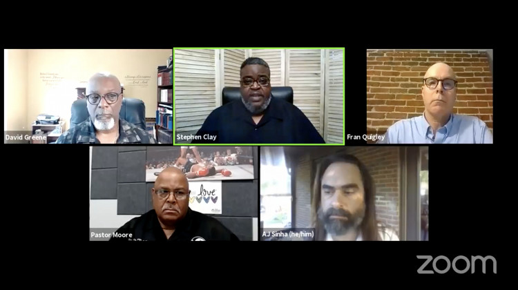 The Concerned Clergy of Indianapolis, Baptist Ministers Alliance and the National Action Network of Indiana hosted a virtual event Wednesday to discuss concerns about ongoing racism in health care. - (Screenshot)